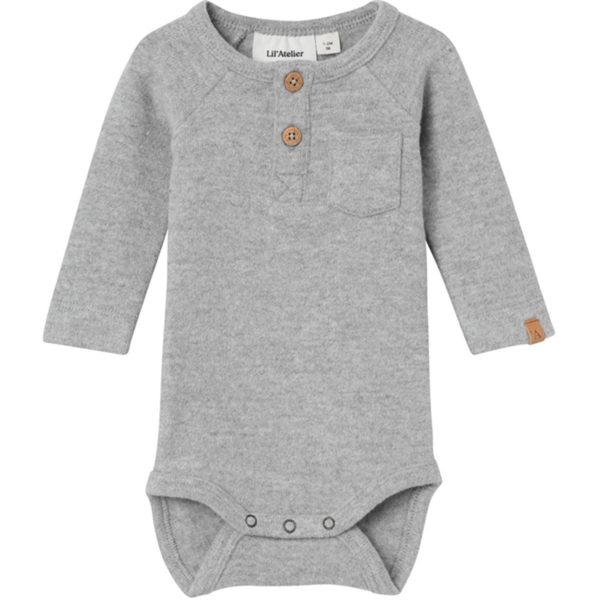 Lil Atelier Grey Melange Thor Slim Body Online