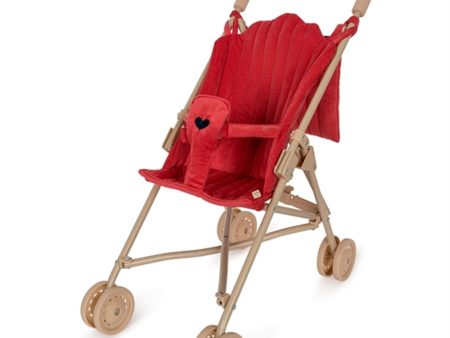 Konges Sløjd Doll Stroller Corduroy Red Online