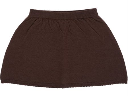 Copenhagen Colors Dk Brown Spektakel Classic Merino Skirt Discount