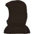 Copenhagen Colors Dark Brown Balaclava Knitted Cotton w. Lining Sale