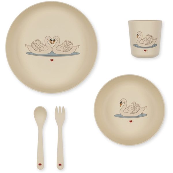 Konges Sløjd Dinner Set Swan For Sale