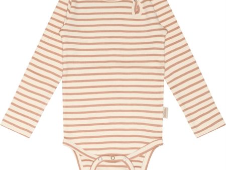 Petit Piao® Cafè Rose Off White Body Modal Striped For Sale