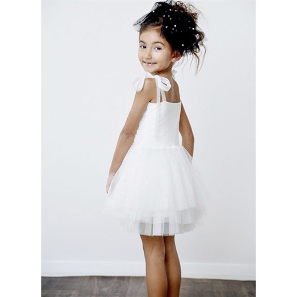 Dolly by Le Petit Tom Pearl Tulle Ballerina Dress White Hot on Sale