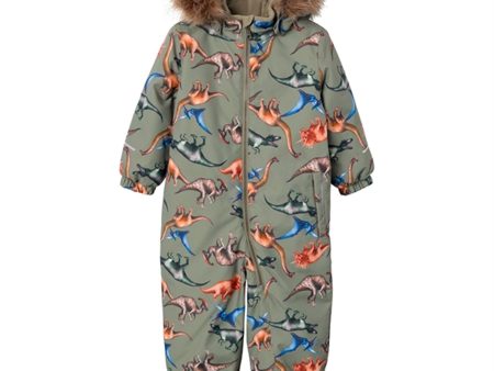 Name it Vetiver Snow Snowsuit Dino Dream Noos Online Hot Sale