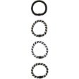 Name it Black Glitter Rise Hair Elastics 4-pack Cheap