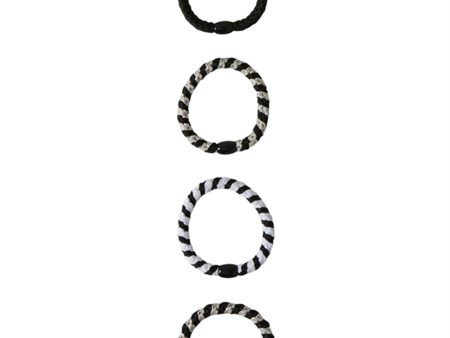 Name it Black Glitter Rise Hair Elastics 4-pack Cheap