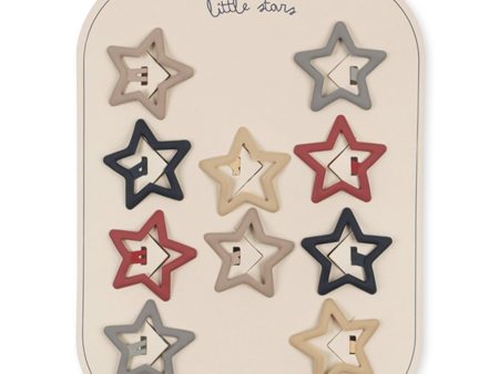 Konges Sløjd Flame Scarlet 10-Pack Hair Clip Star Online Hot Sale